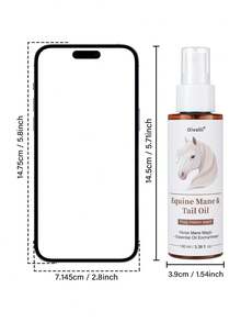 Oivolii Horse Mane And Tail Care Oil - Deeply Moisturizes, Detangles, And Enhances Shine. A Blend Of 5 Botanical Oils, With A Refreshing Melon Scent. A Professional Grooming Tool For Show Horses. Leave-In, No-Rinse Formula. - 3.38 Fl Oz - View 11