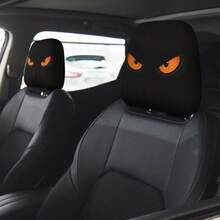 2pcs Red Eye Car Headrest Covers - Fits All Vehicles, Easy Installation - Fun Interior Decor For Male/Female Drivers & Passengers - Durable Fabric With Eye-Catching Print, Car Seat Headrest Protectors - Multicolor - View 9