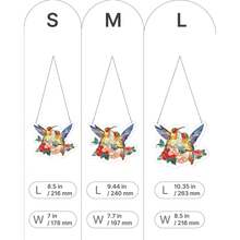 Acrylic Puzzles Suncatcher Window Hanging, 83 Pieces 7.4 Inch Sun Catcher Acrylic Puzzles Garden Decoration For Women Men Mom Birthday Gift Home Decor (Dawn Flower) - 春天的鳥兒 - 查看 5