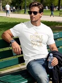 Men T-Shirts - White - View 2