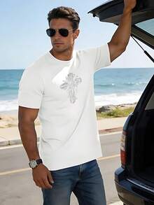 T-Shirts Hommes - Blanc - Voir 1