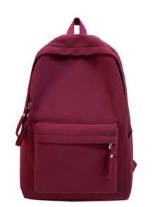 New Classic Back To School & Graduation Season Solid Color Elegant Fashion Minimalist Versatile Comfortable Travel Couple Backpack Large Capacity Multifunctional - Multicolor - View 18