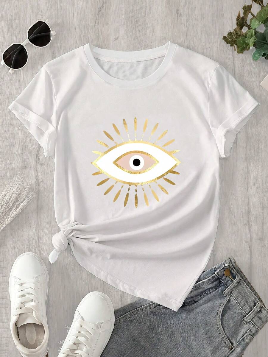 Halloween Graphic T-Shirt - White - View 1