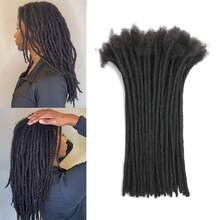 1 Pack 10 Bundles Synthetic Hair Extensions, 0.6cm Width, Permanent Hair Extensions, Unisex, Available In 10/12 Inch Thickness, Natural Black - Black - View 9