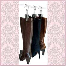 The Boot Hanger - Shoe Storage Space Saver set of 3;Boot Hanger, Boot Holder, Boot Clips (SILVER) by Boottique- The Boot Hanger Company - plateado - Ver 2
