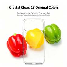 Latest Large Hole Air Cushion Liquid Silicone Phone Case, Compatible With IPhone 17e, 17 Pro Max, 17 Pro, 17 Transparent Phone Cover, Silicone Case, Shockproof Phone Case, Air Cushion Phone Case, Solid Color Phone Case, Minimalist, Fashionable, Zero Formaldehyde - Clear - View 9