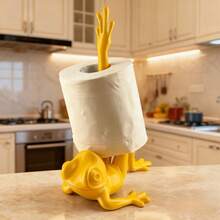 1pc Playful Frog Shaped Toilet Paper Holder, Adds Fun To Your Bathroom Or Kitchen, Perfect For Storing Toilet Paper On Floor Or Countertop - Multicolor - View 6