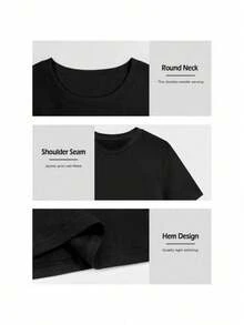 Soft & Airy Women's Luxury Tee, Light Fabric With Exceptional ComfortPlus Size Women's T-Shirt - Zebra & Leopard Animal Print Heart Design, Casual Round Neck Short Sleeve Top, Machine Washable All-Season Comfort Fit, Ladies T Shirts, Sweatshirt, Soft Fabric - 黑4 - 查看 3