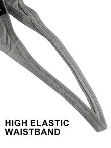 3-Pack Men's Big Pouch G-String Sexy Breathable Y-Back Thong Underwear Low Rise Sexy Thong Underwear Bulge Pouch Lingerie - 2灰色+1綠色 - 查看 6