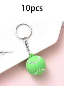 2/10pcs Soccer Ball Shaped Keychain, 3D Mini Soccer Ball Keychain Suitable For Boys, World Cup Sports Theme Keychain, Backpack Keychain - Multicolor - View 15