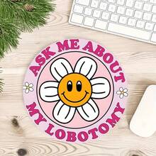 Sunflower Cat Head Marble Cute Mouse Pad, Office Desk Circular Mouse Pad, Small Mini Travel Mouse Pad With Anti Slip Rubber Base, 7.87 Inch Diameter Suitable For Work Wireless Computer Laptop, Office Desk Accessory Single 47g - View 14