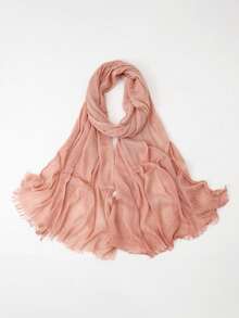 FADZOYLE 1 pieza Bufanda Hijab con Textura de Rayas Retro para Mujer, Chal y Envoltura para la Cabeza, Bandana, Abaya, Velo Diario, Accesorios de Regalo para la Vida Diaria, Tarde, Viajes y Oficina - Multicolor - Ver 18