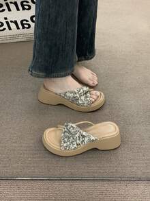 Women Platforms & Wedge Sandals - Beige - View 8