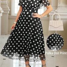 xuehuamaoyi02 Reflora Vestido floral elegante de talla grande, verano - Azul marino - Ver 8