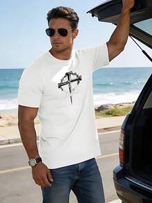 Camisetas masculinas - Branco - Ver 1