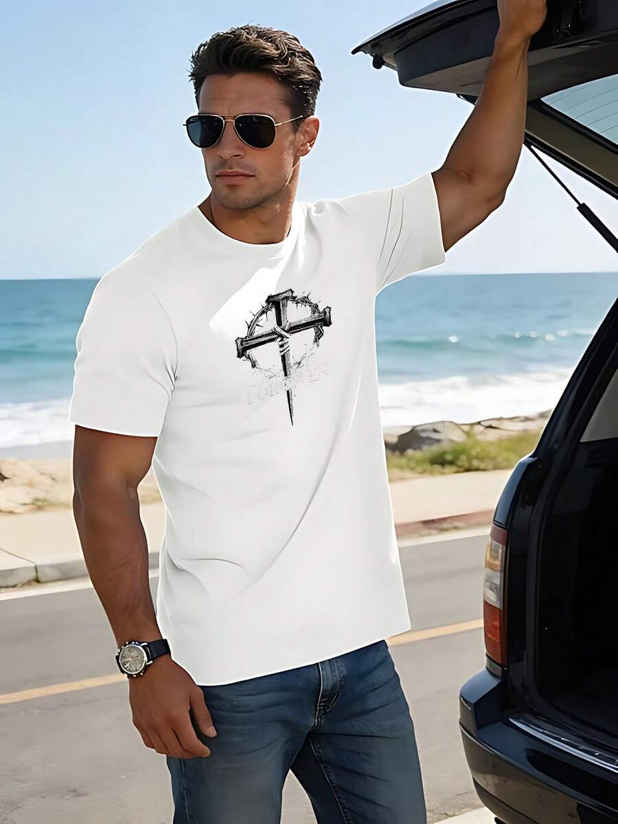 Camisetas masculinas - Branco - Ver 1