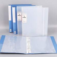 8pcs 3-Hole Loose Leaf Binder Dividers With 1/2 Pocket, Tabbed Dividers, US Letter Size Dividers With Pocket, Large Tab Insertable, Light Color, 1 Set,Back To School - Sets - View 11
