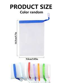 10/20pcs Soft Bath Soap Bags, Multicolor Drawstring Design, Easy Foaming And Drying, Hanging Storage, Convenient And Practical, Suitable For Soap Storage, Great Party Favor - Multicolor - View 8