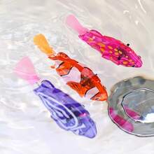 4入迷你電子小丑魚 LED 機器人寵物玩具，觸水即游且動作逼真，適合男孩女孩在泳池或浴缸玩耍，也能逗貓，兒童生日禮物首選 - 彩色 - 查看 9