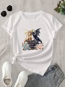 Halloween Graphic T-Shirt - White - View 1
