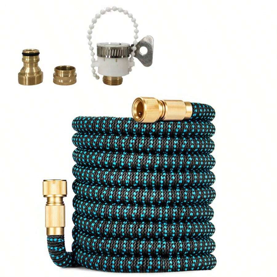 1pc Expandable Garden Hose, 1/2 Inch High Pressure Wash Hose, Magic Irrigation Hose With Universal Connector - A - View 1