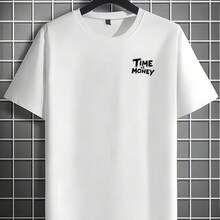 Men's Heavyweight 100% Cotton T-Shirt - 白色 - 查看 1