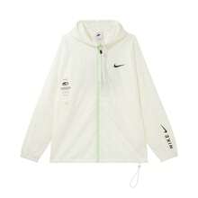 Nike Sportswear 拼色連帽百搭輕便防風網眼拉鍊長袖外套外套男款米白色 - 米白色 - View 2