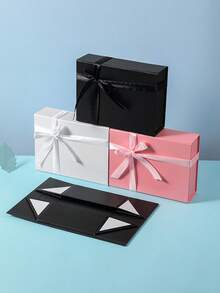 1 pieza Caja de regalo personalizada con tapas, caja de regalo con nombre personalizado, caja de regalo de boda con texto personalizado, caja de almacenamiento plegable magnética personalizada, caja de regalo para damas de honor/caja para damas de honor - Multicolor - Ver 9