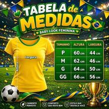 NEW RELEASE Brazil Yellow T-Shirt World Cup Baby Look Embroidered New 2026 - BABY LOOK BR AMARELA - View 3