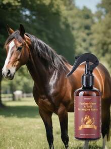 Oivolii Horse Mane & Tail Detangling Spray, Anti-Tangle, Brightening, Reduces Breakage, Silky Soft, Non-Greasy, Horse Hair Care - View 7