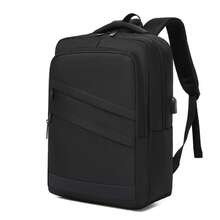 Large Laptop Backpack For Men Women 15.6 Inch Laptop Bag Padded Computer Rucksack With USB Charging Port Multiple Pockets For Work School Travel Use - Black - View 1