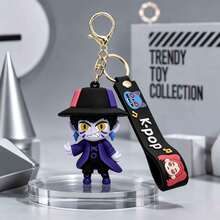 Gantungan Kunci Figur Musik K-Pop MINISO Hunter Squad, Set Gantungan Kunci Boneka Lucu, Hiasan Ransel untuk Kembali ke Sekolah, Liontin Mainan Karakter Idola Kartun Perempuan, Hadiah Cocok untuk Teman Sekelas, Teman, dan Dekorasi Kunci Mobil - Gaya 3 - View 3