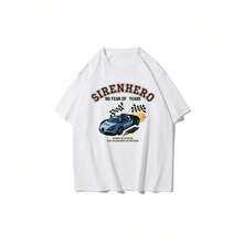 1 camiseta unisex "No tengo ganas para San Valentín" 180g 100% algodón - Blanco - Ver 1