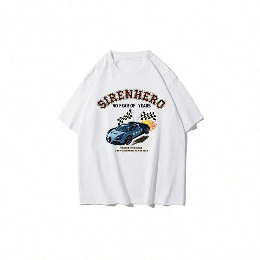 1 camiseta unisex "No tengo ganas para San Valentín" 180g 100% algodón - Blanco - Ver 1
