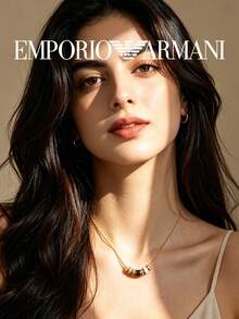 Armani EGS2424221 項鍊 女款日常派對珠寶 - 黑與白 - 查看 3