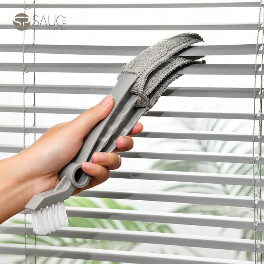1pc Multifunctional Car Gap Cleaning Brush, Soft Bristle Brush For Air Vent Dusting, Interior Dead Corner Cleaning Tool