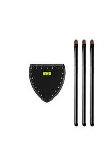 4pcs/1pc Eyebrow Shaping Ruler Set, Eyebrow Measuring And Shaping Tool Set, Includes Eyebrow Brush, Reusable Eyebrow Symmetry Ruler Template, Used For Eyebrow Positioning, Drawing, Trimming, Microblading, Makeup Beginners, Semi-Permanent Makeup Practice And Beauty Salon Beauty Tools - Multicolor - View 10