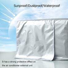 1pc All-Season Air Conditioner Outdoor Unit Cover, Full Coverage Hollow Design, Waterproof & Dustproof, Suitable For School, Office, Home, Travel And Storage, Household Essential, Halloween, Christmas - Multicolor - View 5