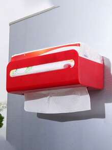 Tempat Tisu dan Sarung Tangan Magnetik, Rak Kulkas yang Dipasang di Dinding, Cocok untuk Tisu Basah, Serbet, Penyimpanan Kamar Mandi, Pengatur Dapur Kantor Rumah, Perlengkapan Restoran - MultiWarna - View 2