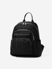 Fashionable Large Capacity Diaper Bag Backpack For Moms, Solid Color Baby Storage Bag - 6528 - View 7
