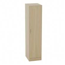 Home Discount Vida Designs Riano 1 Door Wardrobe Storage Organisation Bedroom Furniture Tall Lone Standing Cupboard Easy To Build MDF - Pine - Pine - View 11