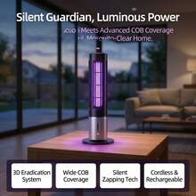 NURSETEK 1pc Rechargeable Desktop Mosquito Killer Lamp, Portable Type-C Rechargeable Stun Gun With Three Timer Settings, Suitable For Indoor Insect And Fly Control Traps In The Home. - Multicolor - View 6
