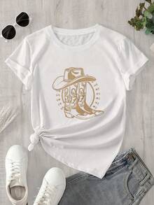 Halloween Graphic T-Shirt - White - View 1