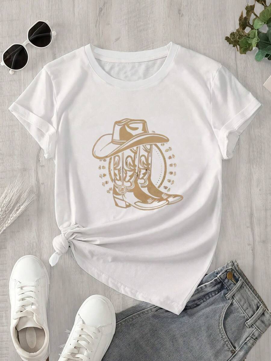 Halloween Graphic T-Shirt - White - View 1