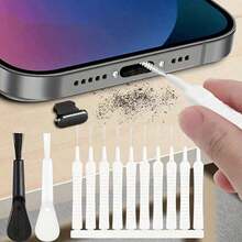 Phone Charging Port & Speaker Cleaning Brush Set, Multifunctional Electronic Dust Removal Tool Kit, Portable Mini Brush For Cellphone Charging Hole, Keyboard Earphone Dust Cleaner - Multicolor - View 12
