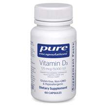 Pure Encapsulations Vitamin D3 125 Mcg (5,000 ) - Supplement To Support Bone, Joint, Breast, Heart, Colon, And Immune Health* - With Vitamin D - 120 Capsules - 60 片裝(1 包) - 查看 1