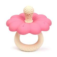 Infant Silicone Flower Shaped Teether, Easy-Grip Handle, Easy To Chew To Relieve Baby Teething Discomfort, Favorite Gift For Baby Girls - Multicolor - View 8