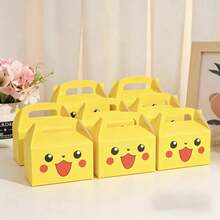 8/16/24/32 piezas Cajas de dulces portátiles para fiestas y bolsas de papel, 8 piezas por set - Multicolor - Ver 4