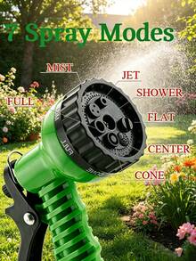 Expandable Garden Hose, Flexible Leak-Proof Water Pipe, 7 Spray Modes Spray Gun, Expandable Magic Water Hose For Garden Watering, Car Washing - Hose - View 2