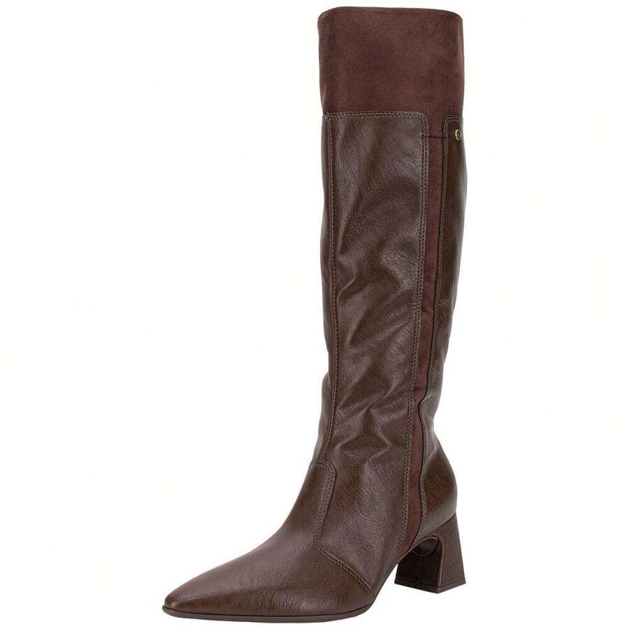 BOTA FEMININA CANO ALTO PICCADILLY 764031 - Chocolate - Visão 1